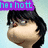 Pixelated cartoon character with black hair and glasses appears in three showing sequential facial expressions, each containing overlaid cyan text on purple backgrounds
