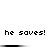 Pixelated text repeats three times per on white background with horizontal black-and-white gradient bars between