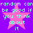 Pixelated text and pink stars on a purple background with repeated phrases.