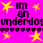 A static pixel art image with a bright pink background, yellow stars, and repeated text elements in black.
