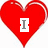 Red heart with white 'I' on left, pink neon heart with 'LOVE' on black background on right, and 'CHRIS' text over blurred image below.