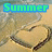 Two side-by-side pixelated images of a heart-shaped object with text above each, one reading 'Summer' and the other 'Love'.