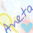 Pixelated icon with yellow tennis racket, blue and purple text 'XO', and pastel background colors.