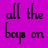 A static image with four vertical of text in purple and black, featuring stylized fonts and partial phrases