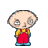 Four 48x48 pixel frames of a cartoon character in red overalls and yellow shirt with changing eye expressions on gray background.