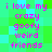 Pixelated text in pink lowercase letters reads "i love my crazy goofy weird friends" on a green and cyan pixelated background.