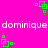 Pixelated green square icons and repeated white text on a bright pink background, with green icons positioned around the text.