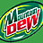 A static image with a green background featuring the Mountain Dew logo on the left and blue pixelated text reading "I dont know y my mom last time all i did was break the window wont let me have this" on the right.