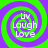 Four identical spiral patterns with green and purple rings, each containing white text reading 'Liv Laugh Love' in a stacked arrangement.