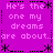 A static image with a bright purple background displays repeated text in light pink pixelated font, bordered by black dashed lines and asterisks.