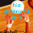 Two side-by-side pixelated frames show a character with raised hands against an orange background, with blue text changing between frames.