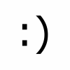 nine variations of a smiley face icon with differing eye and mouth pixel arrangements, one featuring red text
