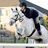 A pixelated image of a person riding a white horse with red text reading "If you buy me a pony for Christmas I'll love you forever <3".
