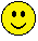 Five yellow circular pixel art faces with black eyes and red mouths showing varying tooth arrangements against a gray background.