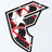A pixelated icon features a black and white star with red accents on a light gray background.