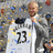 A pixelated image shows a person in a white sports jersey with number 23, standing against a blurred background with blue and yellow elements. The text "WELCOME TO USA" appears in blue on red.