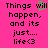 Pixelated text on bright pink background with green cursor-like animation over 'will' in left