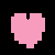 A 3x3 contact sheet of pixelated animation frames featuring heart symbols, text elements, and a person's face with changing heart icons below the head.