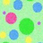 Pixelated background with scattered blue, pink, green, and yellow circles; purple dots; blue text 'Ally' on right.