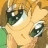 A split-frame contact sheet showing a pixelated anime-style character face on the left and text elements on the right against black background.