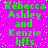 Green pixelated text on a bright pink background with white dots, arranged in a of four identical sections