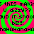 Pixelated green and pink spiral background with repeated black text reading 'IS THIS MAKIN U DIZZY??', 'DUD IT SHOOBUD IT SHOOL BE!!!!', and 'hAHAHAhAhAhAhAhAhAhAhAh' in a pattern