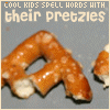 identical static images showing a pretzel-shaped object with text above it on a gray background
