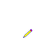 Animated sequence showing a yellow pencil with purple tip drawing blue heart outlines on white background, accompanied by "Happy Valentines Day!" text in red and pink.