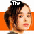 A pixelated image of a person with brown hair in four variations showing text overlays and facial expressions against an orange-and-white striped background.