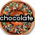 Four donut-shaped objects with colorful sprinkles, each displaying a single word in black text: chocolate, is, the, best.