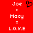 Red background with white pixelated text and a black heart symbol between two identical equations.