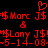 Red pixelated text and symbols on black background with heart symbol above, showing repeated patterns of 'J$' and dates.