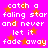 Pixelated text repeats 'catch a falling star and never let it fade away' over bright pink background with orange stars.