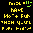 Yellow pixelated text on black background reads 'Dorks have More Fun than you'll ever have!!' with green heart symbol replacing the 'o' in Dorks.