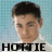 Two side-by-side pixelated portraits of a person with short dark hair against a light blue background, one with a bow tie and the other without