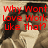 A pixelated image of two people kissing with red text overlay reading "Why Wont Love Work Like That?" on a beige background.