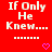 Red background with white pixelated text reading 'IF Only He Knew....' and a of white dots below, each side featuring a purple heart icon