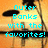 Pixelated image with cyan text reading 'Outer Banks with the favorites!' over a blurred background featuring a figure in dark clothing and a light-colored top.