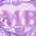 Purple and white pixelated pattern with repeated 'MBM' text in large pink letters over a decorative background.