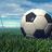 Pixelated soccer ball on grass field with blue sky background, paired with blue text on pink background reading "soccer = love" and "predators early wcusc #18".
