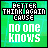 A 4x3 contact sheet of 12 animated frames showing a green pixelated background with text "BETTER THINK AGAIN CAUSE" and "no one knows" in alternating white/black outlines, where the top text's letters progressively darken from left to right across frames.