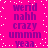 A static image with a bright pink background and scattered white dots, displaying repeated purple text phrases arranged in vertical