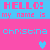 Pixelated graphic with pink and blue text reading 'HELLO! my name is christina' on a pink background, featuring three heart symbols in different colors.