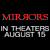 A 50x50 pixel buddy icon featuring a split composition with red and white text on the left side and a person holding a flashlight on the right side, displayed as part of an animated contact sheet.