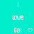 Pixelated cyan background with white text and heart symbols arranged in two , showing animation where the right 's heart symbol changes from solid to outlined