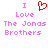 Pixelated text and heart symbol in pink and red on white background, with one version showing a red pixel-art heart replacing the 'I' character.