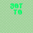 Green pixelated text on a light green background with a gray rectangle in the bottom right corner.