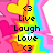 Pixelated icon with rainbow gradient background featuring pink, yellow, orange, green, blue, and purple hues, overlaid with black text and heart symbols.