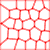 Red pattern, partial face with glasses and neutral expression, smiling face, red 'L', gray 'Q', black text 'LINKIN PARK' on white background