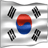 Static 48x48 pixel icon depicting the national flag of South Korea with visible dithering and low-resolution rendering artifacts.